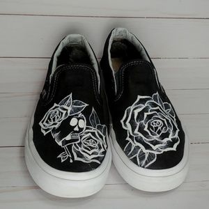 vans tattoo slip on